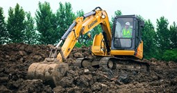 Máy xúc đào Liugong bánh xích 908E