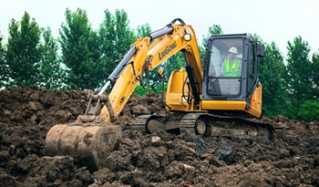 Máy xúc đào Liugong bánh xích 908E
